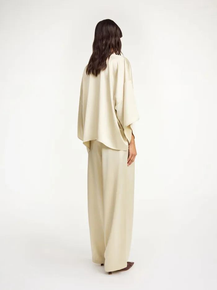By Malene Birger Trousers Women Piscali WideLeg Trousers Oyster Gray