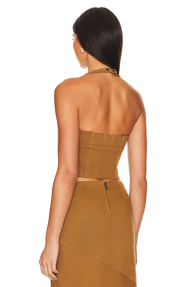 Cal Bustier Khaki Women Lovers and Friends Tops Cal Bustier Khaki Women Lovers and Friends Tops