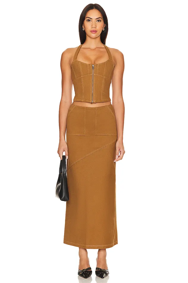 Cal Bustier Khaki Women Lovers and Friends Tops Cal Bustier Khaki Women Lovers and Friends Tops