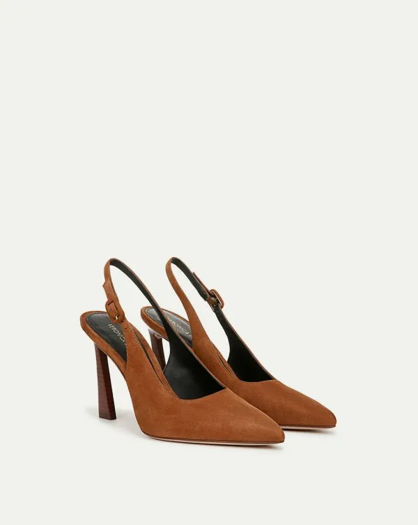 Callie Suede Slingback Pump Caramel Women Veronica Beard Shoes Callie Suede Slingback Pump Caramel Women Veronica Beard Shoes