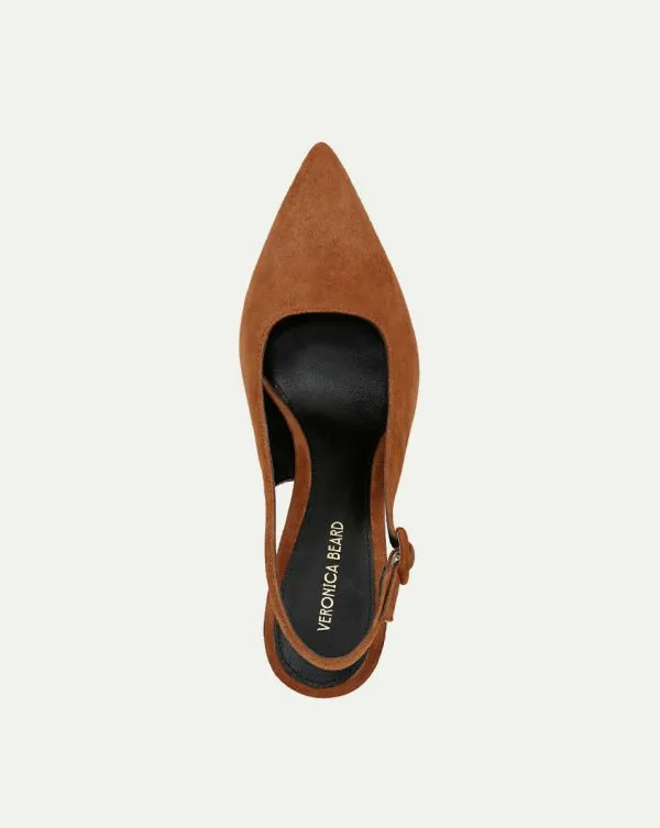Callie Suede Slingback Pump Caramel Women Veronica Beard Shoes Callie Suede Slingback Pump Caramel Women Veronica Beard Shoes
