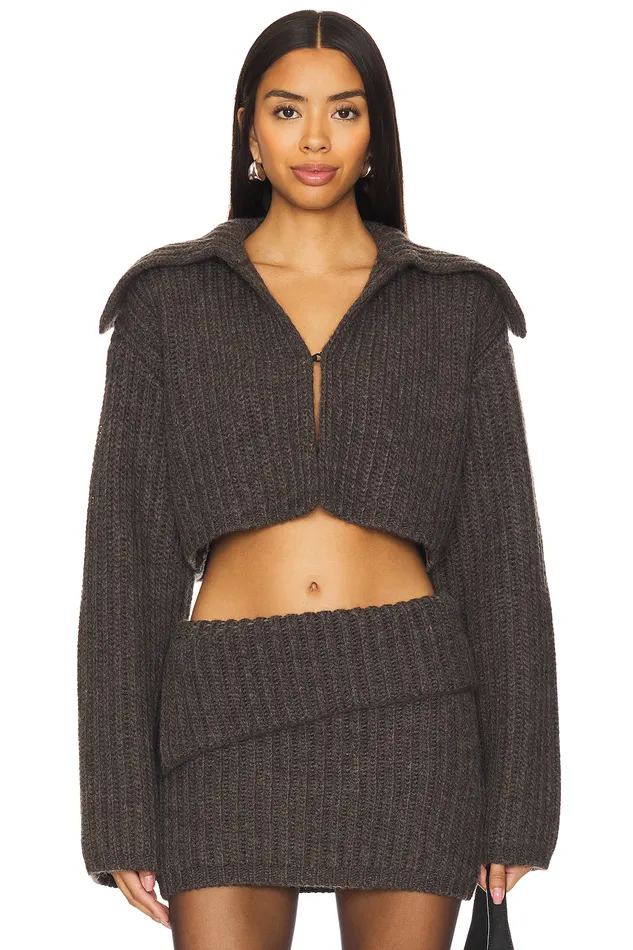 Carolina Cardigan Charcoal Grey Women Lovers and Friends Sweaters and Knits