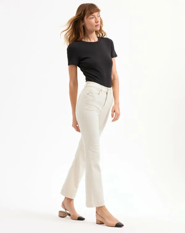 Carson KickFlare Jean Ecru Women Veronica Beard Jeans Carson KickFlare Jean Ecru Women Veronica Beard Jeans