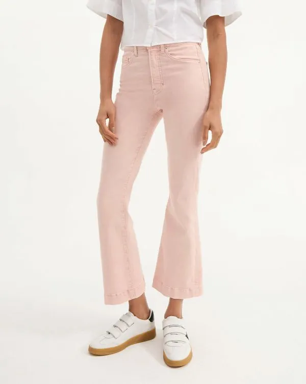 Carson KickFlare Jean Stoned Pink Shell Women Veronica Beard Jeans