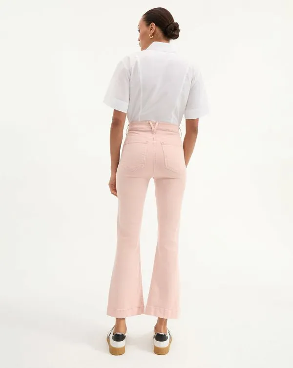Carson KickFlare Jean Stoned Pink Shell Women Veronica Beard Jeans