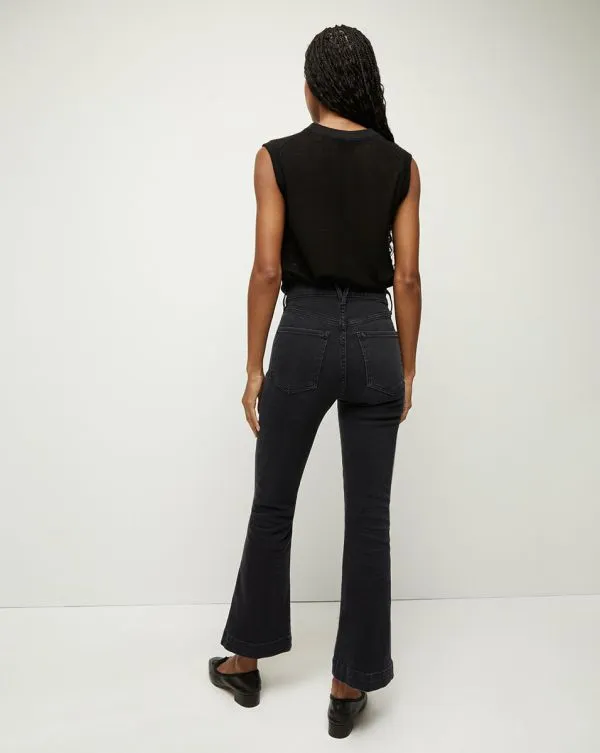 Carson KickFlare Jean Washed Onyx Women Veronica Beard Jeans