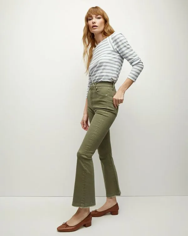 Carson Released Hem KickFlare Jean Stone Army Women Veronica Beard Jeans