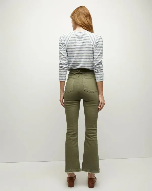 Carson Released Hem KickFlare Jean Stone Army Women Veronica Beard Jeans Carson Released Hem KickFlare Jean Stone Army Women Veronica Beard Jeans