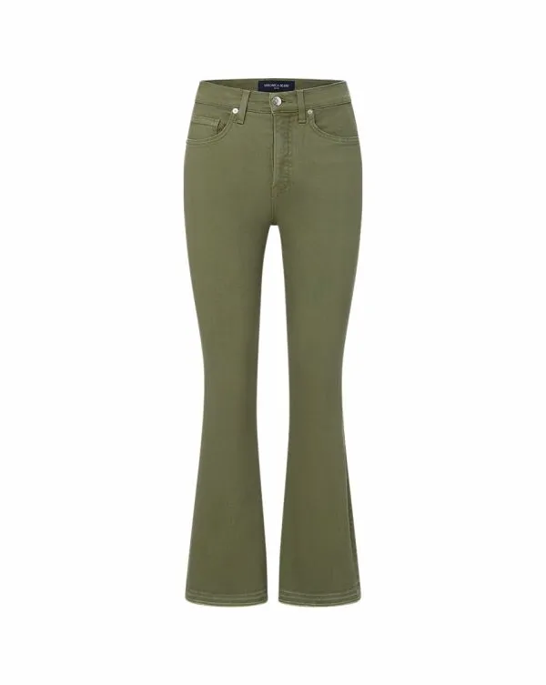 Carson Released Hem KickFlare Jean Stone Army Women Veronica Beard Jeans Carson Released Hem KickFlare Jean Stone Army Women Veronica Beard Jeans