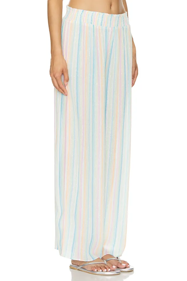 Catalina Pant Rainbow Stripe Multi Women Lovers and Friends Pants Catalina Pant Rainbow Stripe Multi Women Lovers and Friends Pants