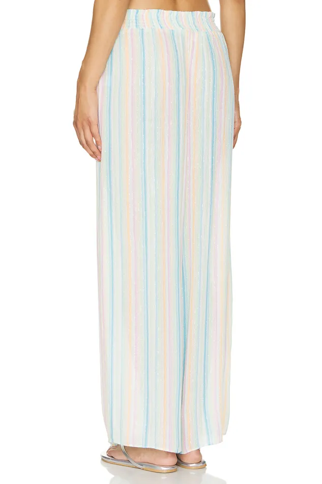 Catalina Pant Rainbow Stripe Multi Women Lovers and Friends Pants Catalina Pant Rainbow Stripe Multi Women Lovers and Friends Pants