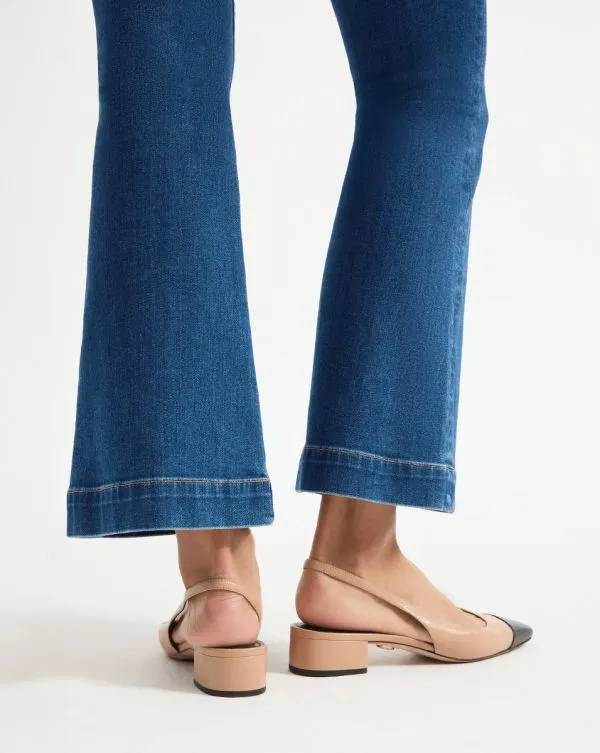 Cecile Leather CapToe Slingback Bisqueandblack Women Veronica Beard Shoes Cecile Leather CapToe Slingback Bisqueandblack Women Veronica Beard Shoes