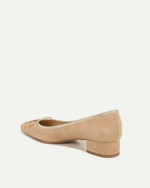 Cecile Suede Ballet Pump Sand Women Veronica Beard Shoes Cecile Suede Ballet Pump Sand Women Veronica Beard Shoes