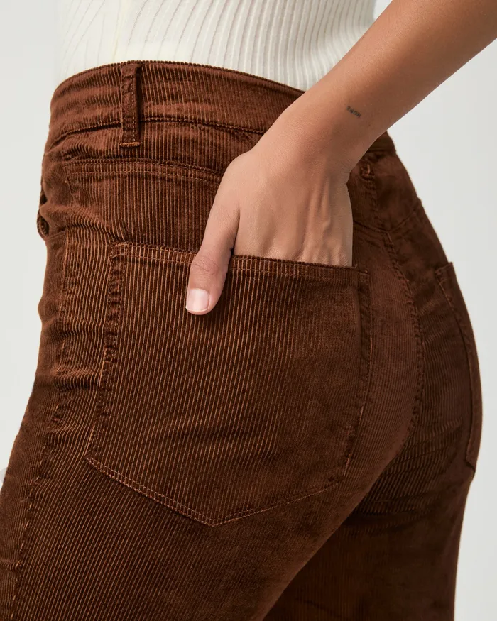 Charlie Flare Pant 8211 Maple Brown Corduroy Women Pants PAIGE Charlie Flare Pant 8211 Maple Brown Corduroy Women Pants PAIGE