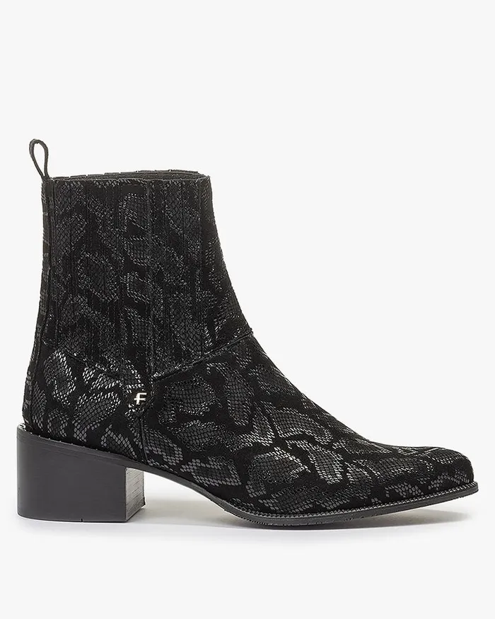 Chelsea Boots Women Floris Van Bommel Evi 0111 Printedleather