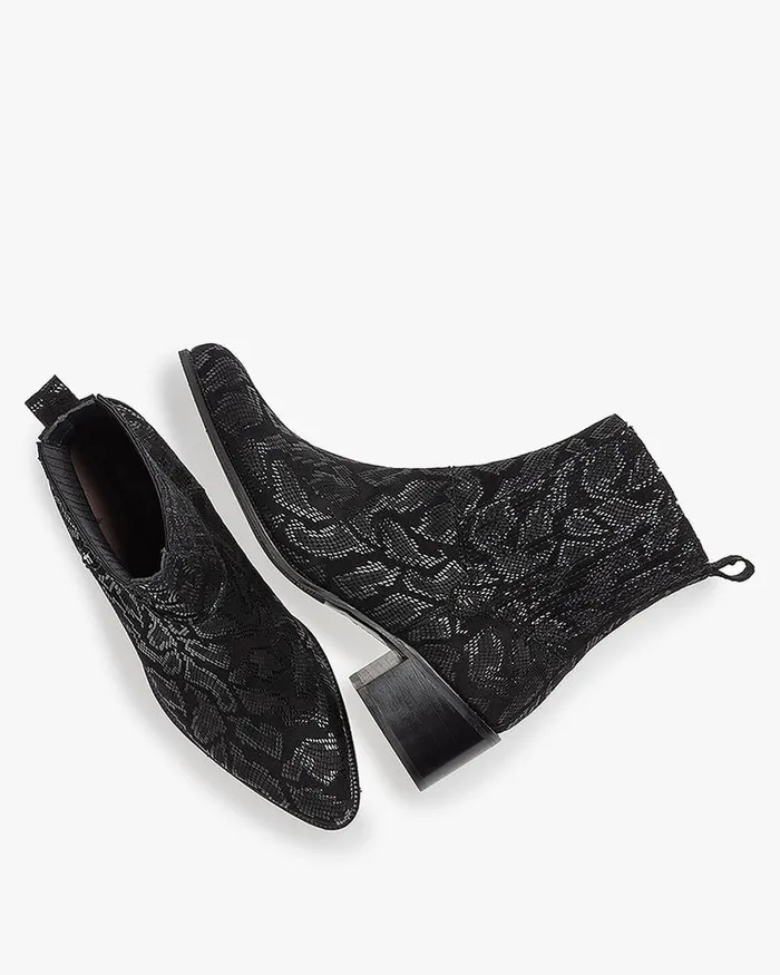 Chelsea Boots Women Floris Van Bommel Evi 0111 Printedleather