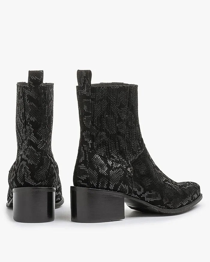 Chelsea Boots Women Floris Van Bommel Evi 0111 Printedleather