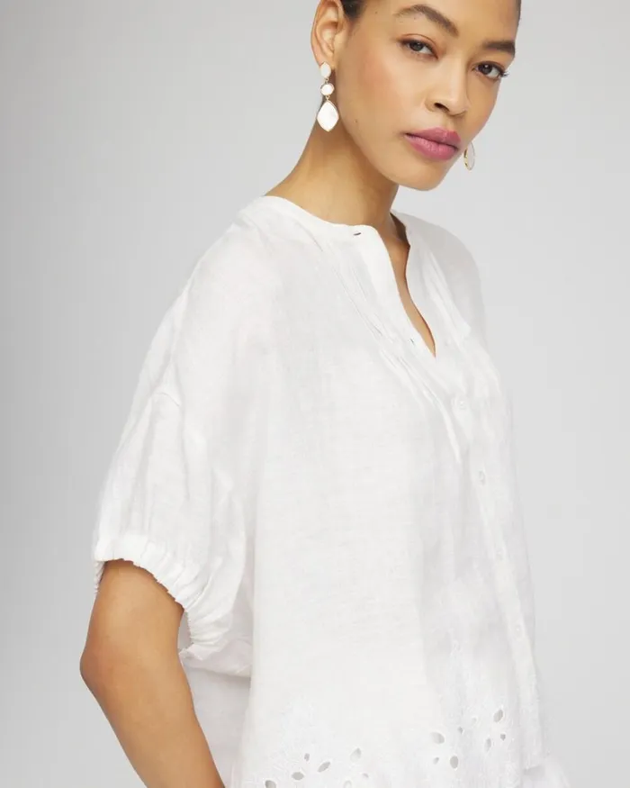 Chico039s Blouses and Shirts Pintuck Dolman Sleeve Linen Shirt Alabaster 8211 Clothing Chico039s Blouses and Shirts Pintuck Dolman Sleeve Linen Shirt Alabaster 8211 Clothing