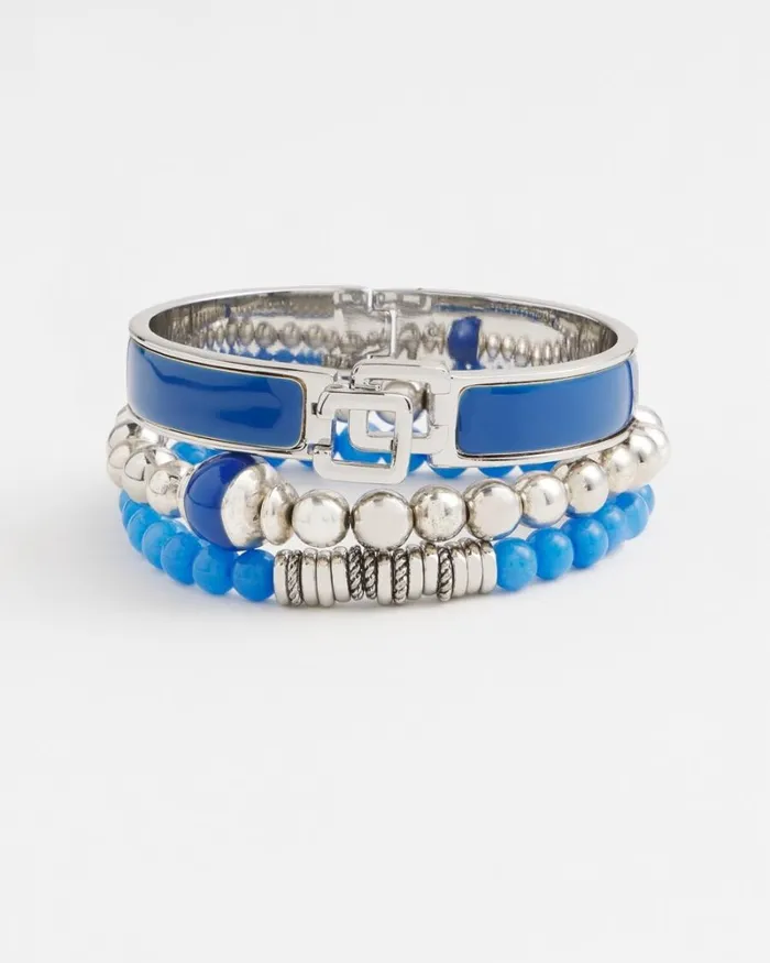 Chico039s Bracelets Blue Jade Hero Stretch Bracelet Intense Azure 8211 Shoes and Accessories Chico039s Bracelets Blue Jade Hero Stretch Bracelet Intense Azure 8211 Shoes and Accessories
