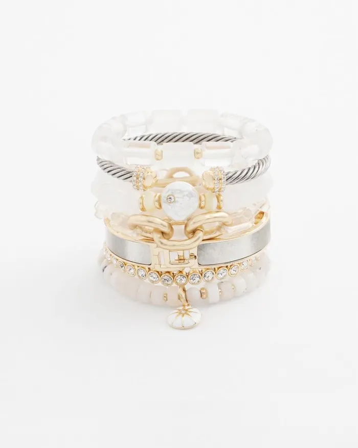 Chico039s Bracelets Chico039s Click Mixed Metal Bangle Mixed Metals 8211 Shoes and Accessories Chico039s Bracelets Chico039s Click Mixed Metal Bangle Mixed Metals 8211 Shoes and Accessories