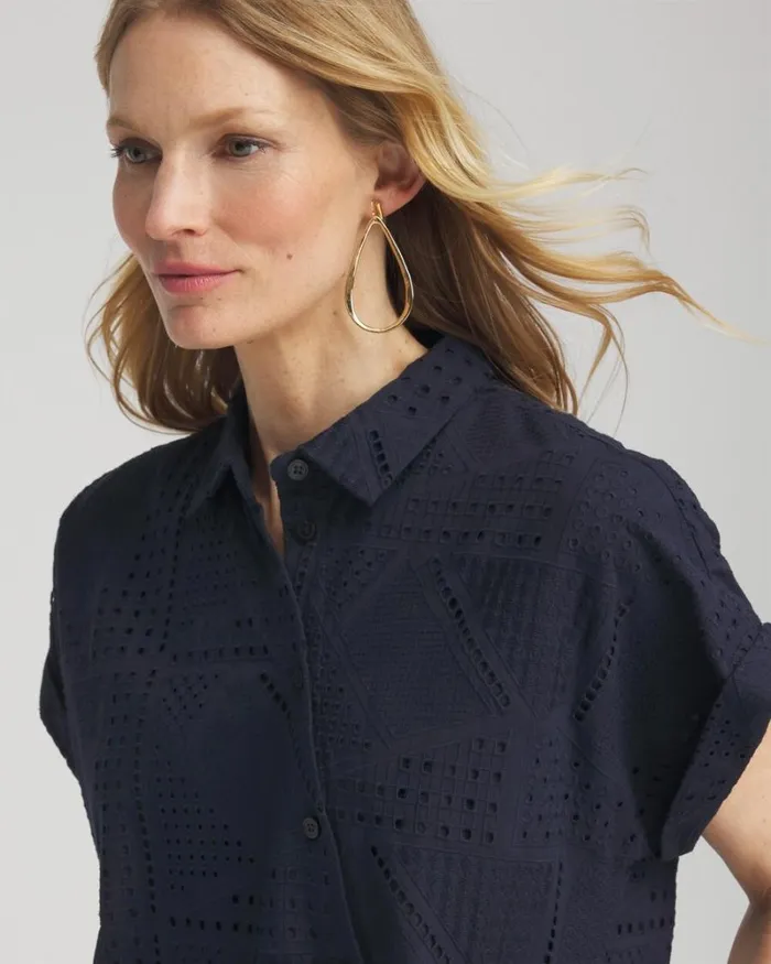 Chico039s Dresses Poplin Diagonal Button Front Dress Classic Navy 8211 Clothing Chico039s Dresses Poplin Diagonal Button Front Dress Classic Navy 8211 Clothing