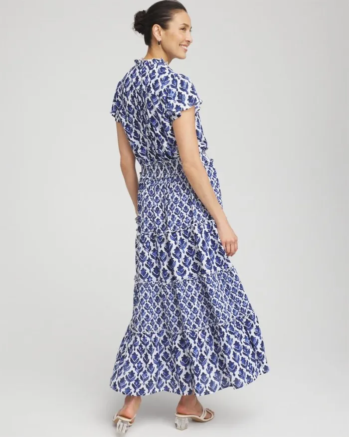 Chico039s Dresses Tiles Smock Waist Tiered Maxi Dress Alabaster 8211 Clothing Chico039s Dresses Tiles Smock Waist Tiered Maxi Dress Alabaster 8211 Clothing