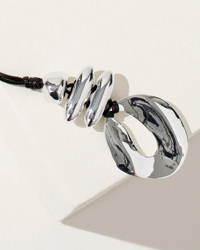 Chico039s Everyday Jewelry Silver Tone Adjustable Pendant Necklace Silver 8211 Shoes and Accessories Chico039s Everyday Jewelry Silver Tone Adjustable Pendant Necklace Silver 8211 Shoes and Accessories