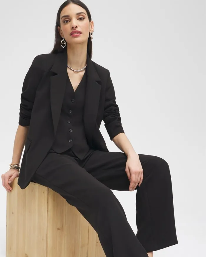 Chico039s Jackets and Coats Black Label Boyfriend Blazer Black 8211 Clothing Chico039s Jackets and Coats Black Label Boyfriend Blazer Black 8211 Clothing