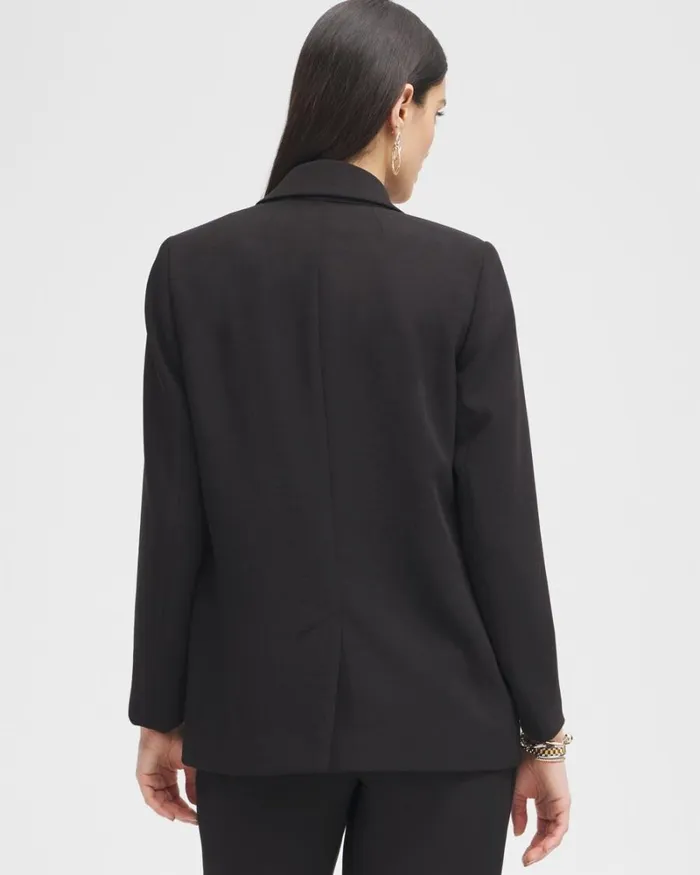 Chico039s Jackets and Coats Black Label Boyfriend Blazer Black 8211 Clothing Chico039s Jackets and Coats Black Label Boyfriend Blazer Black 8211 Clothing