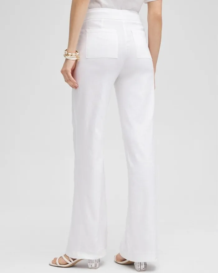 Chico039s Matching Sets Wide Leg Linen Pants Watermelon Punch 8211 Clothing