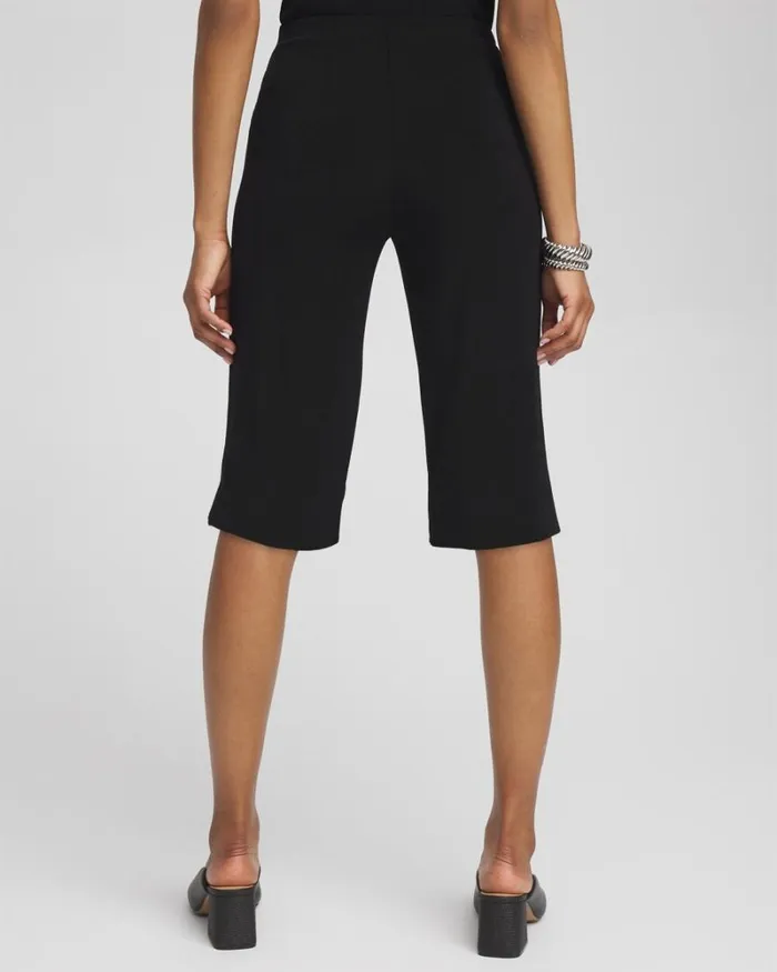 Chico039s Pants Travelers Classic Bermuda Lake Shorts Black 8211 Clothing