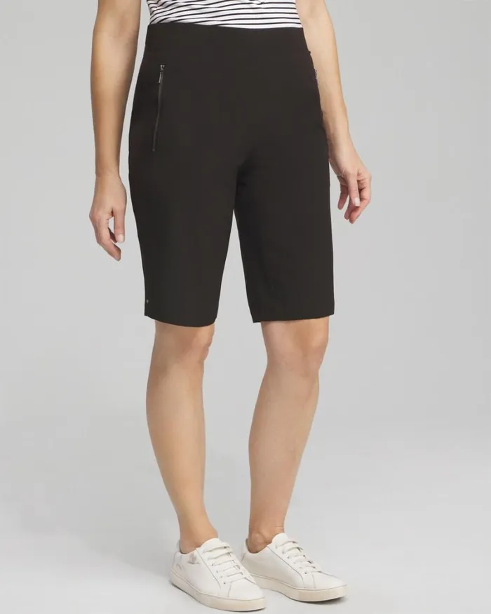Chico039s Pants Zenergy 10034 UPF Neema Shorts Black 8211 Clothing