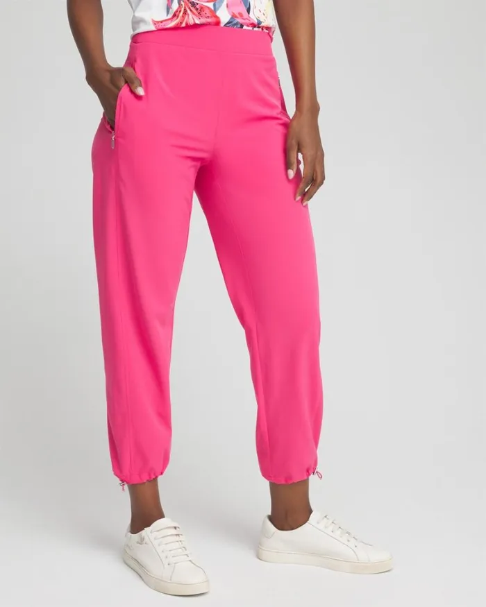 Chico039s Pants Zenergy UPF Neema Bungee Cropped Pants Pink Bromeliad 8211 Clothing Chico039s Pants Zenergy UPF Neema Bungee Cropped Pants Pink Bromeliad 8211 Clothing