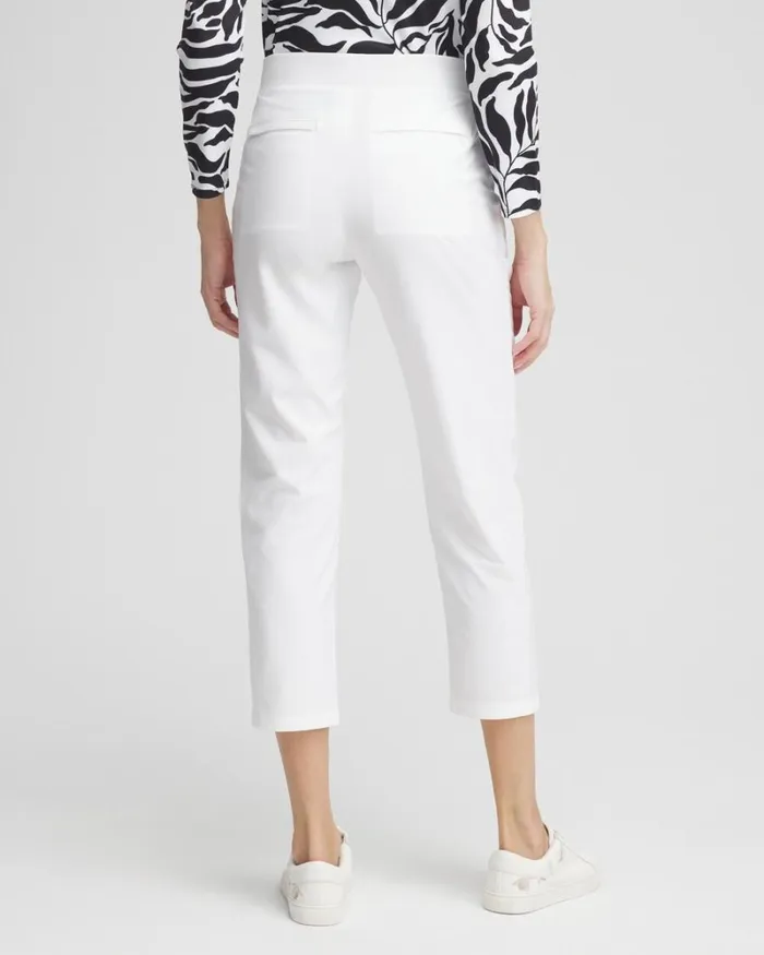 Chico039s Pants Zenergy UPF Neema Rib Mix Crops Alabaster 8211 Clothing