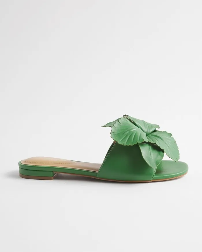 Chico039s Shoes Floral Slides White 8211 Shoes and Accessories