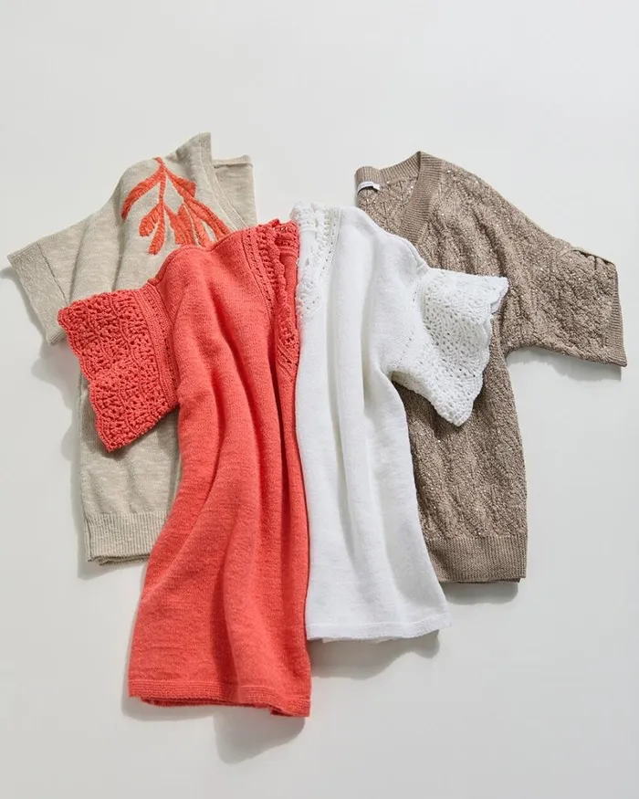 Chico039s Sweaters Mini Sequin Stitch Pullover Sweater Neutral 8211 Clothing