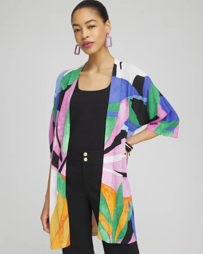 Chico039s Sweaters Summer Romance Tropical Midi Cardigan Purple Nightshade 8211 Clothing Chico039s Sweaters Summer Romance Tropical Midi Cardigan Purple Nightshade 8211 Clothing