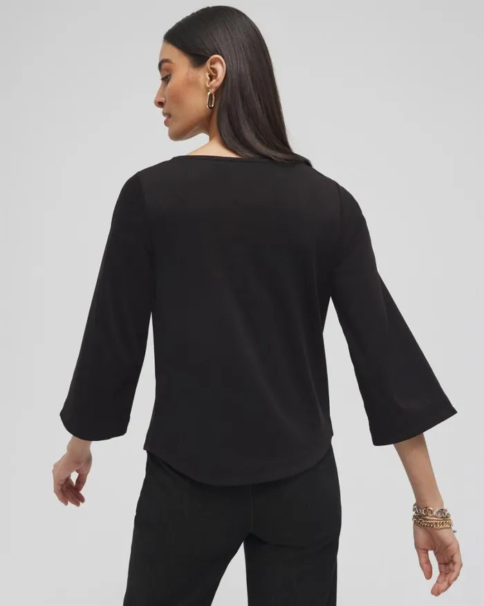 Chico039s Tops Lace Inset Top Olive 8211 Clothing