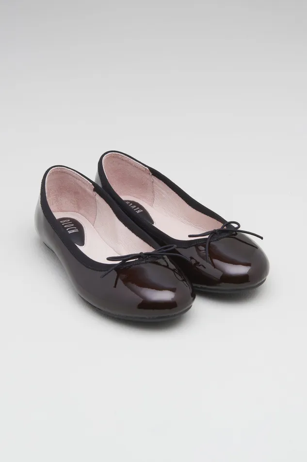Children Ballet Flats Bloch Girls Cressida Ballet Flats Black Patent