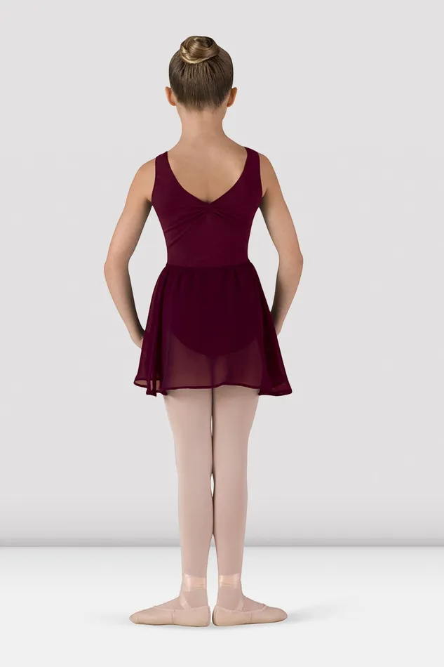 Children Bloch Girls Barre Stretch Waist Ballet Skirt Burgundy Basics