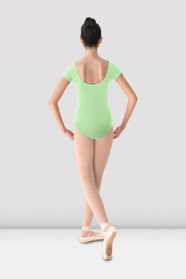 Children Bloch Girls Mirella Cap Sleeve Leotard Seafoam Basics