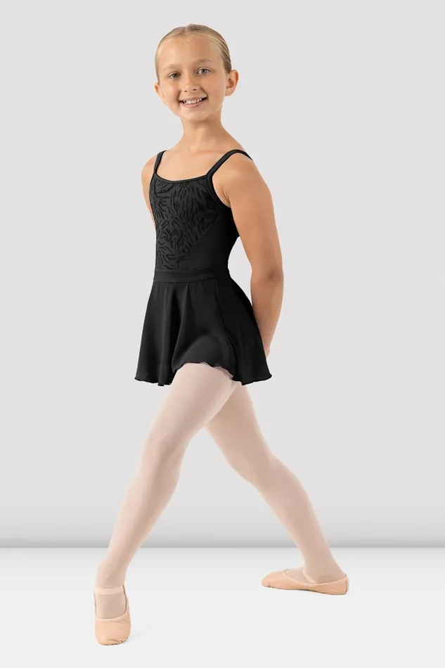 Children Girls Scarlett Camisole Skirted Leotard Black Dresses Bloch