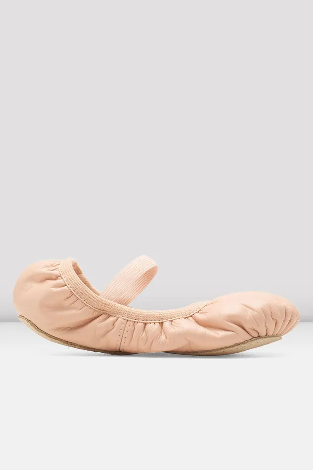 Childrens Giselle Leather Ballet Shoes Pink Leather Ballet Bloch Children