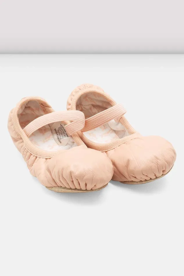 Childrens Giselle Leather Ballet Shoes Pink Leather Ballet Bloch Children