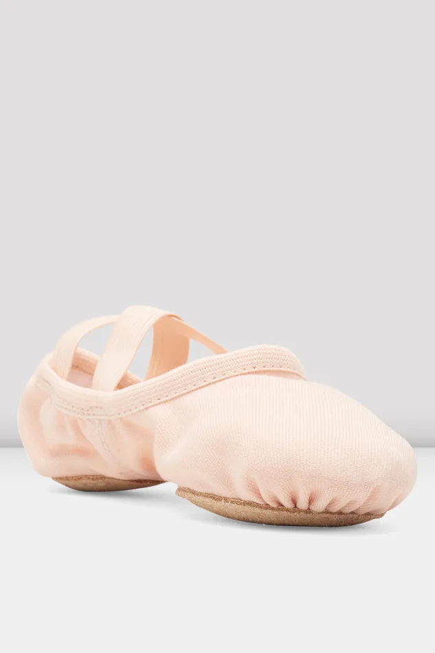 Childrens Performa Stretch Canvas Ballet Shoes Theatrical Pink Canvas Children Ballet Bloch