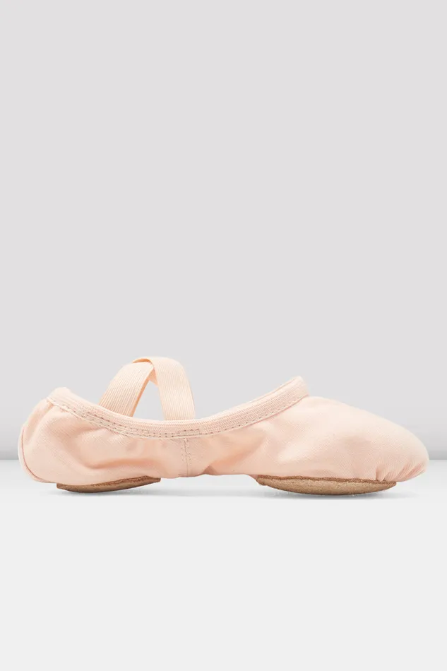 Childrens Performa Stretch Canvas Ballet Shoes Theatrical Pink Canvas Children Ballet Bloch