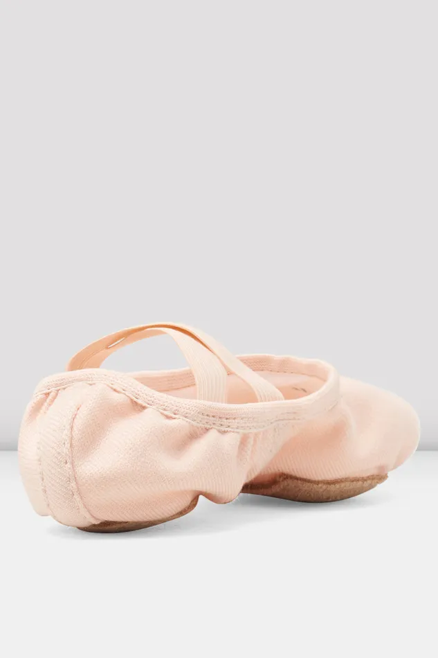 Childrens Performa Stretch Canvas Ballet Shoes Theatrical Pink Canvas Children Ballet Bloch