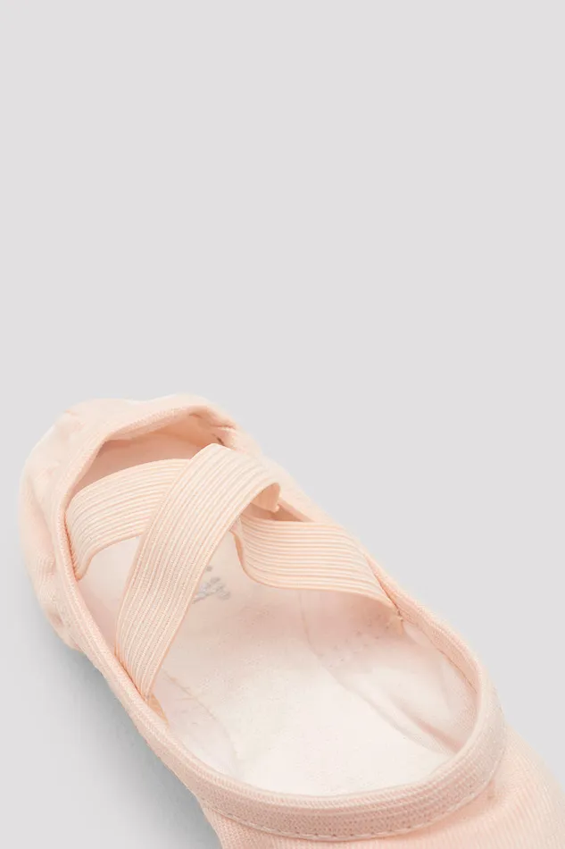 Childrens Performa Stretch Canvas Ballet Shoes Theatrical Pink Canvas Children Ballet Bloch