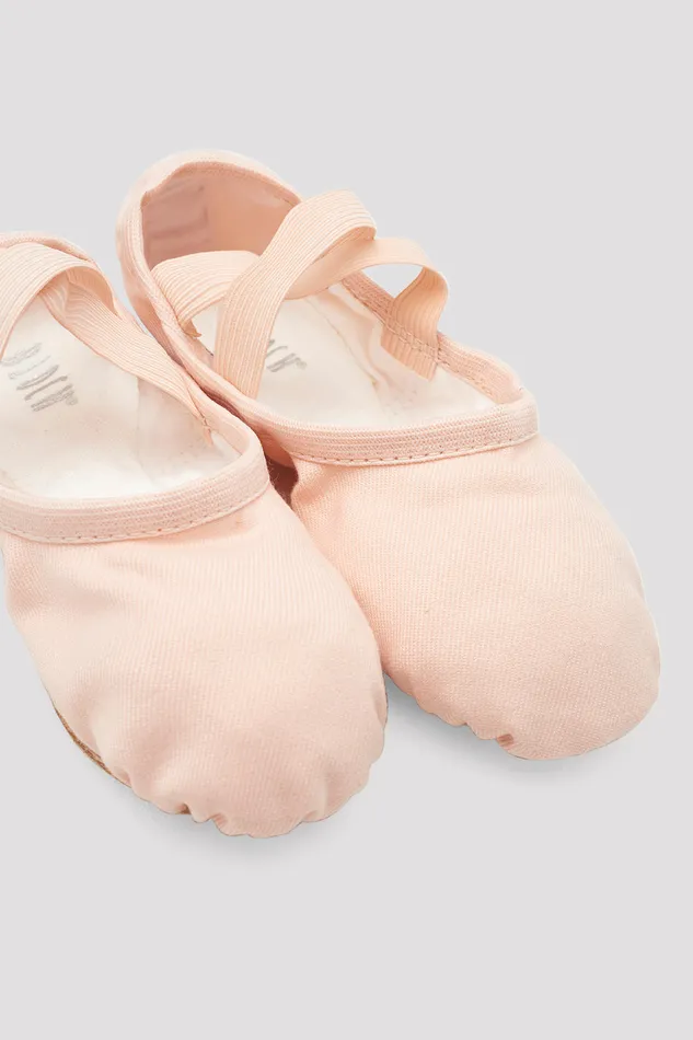 Childrens Performa Stretch Canvas Ballet Shoes Theatrical Pink Canvas Children Ballet Bloch
