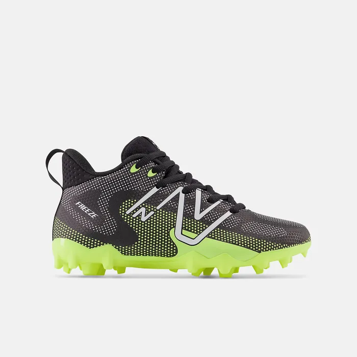 Cleats FreezeLX v4 Jr Black with Hilite and White New Balance Kids